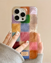 Art Color Block Patchwork Phone Case