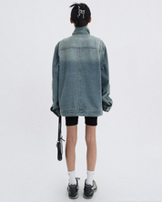 Asymmetrical Denim Jacket