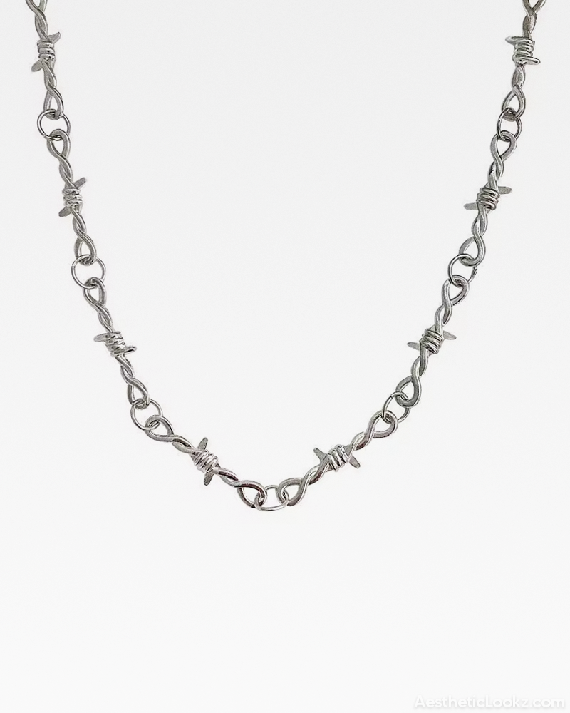Barbed Wire Necklace