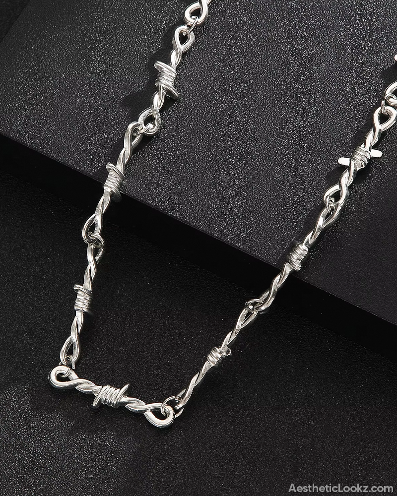 Barbed Wire Necklace