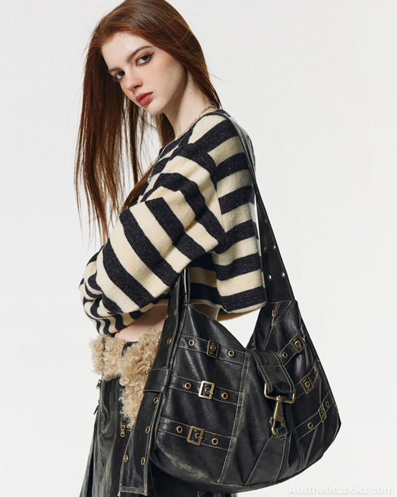Black Grunge Handbag