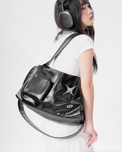 Black Leather Bag Y2K