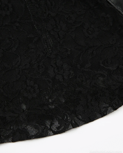 Black Leather Flare Pants