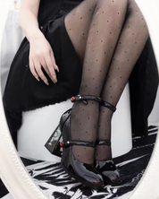 Black Patent Mary Jane High Heels