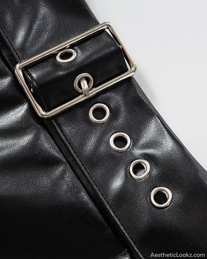 Black Zip Up Pencil Skirt