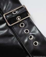 Black Zip Up Pencil Skirt