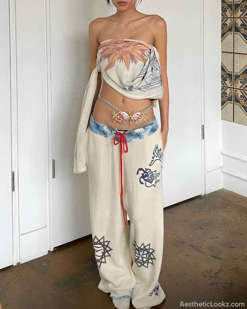 Boho Wide Leg Pants