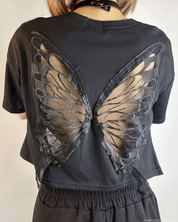 Butterfly Cropped Tee