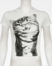 Cat Crop Top