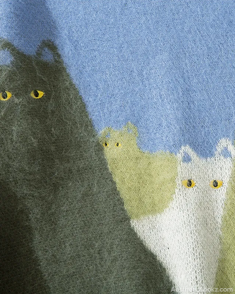 Cat Knit Sweater