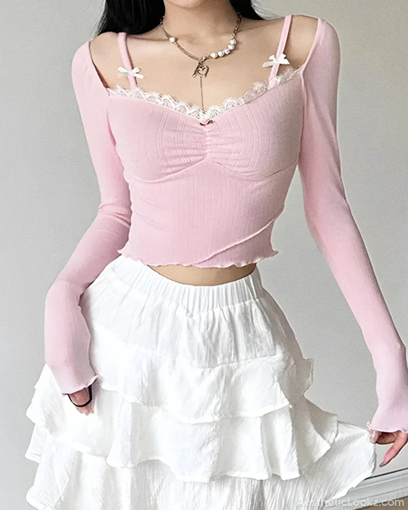 Coquette Long Sleeve Top