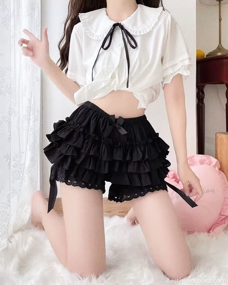 Coquette Ruffle Shorts