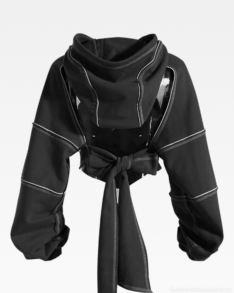 Crop Cut Out Hoodie