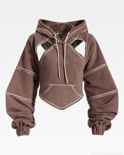 Crop Cut Out Hoodie