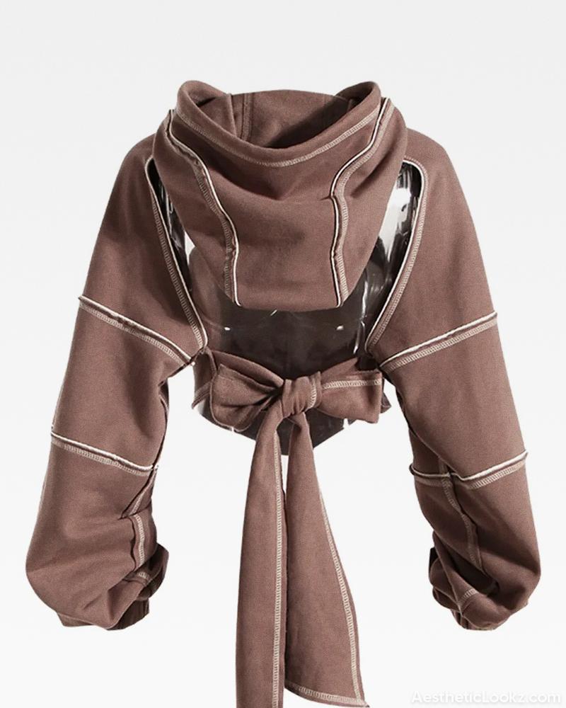Crop Cut Out Hoodie