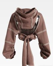 Crop Cut Out Hoodie