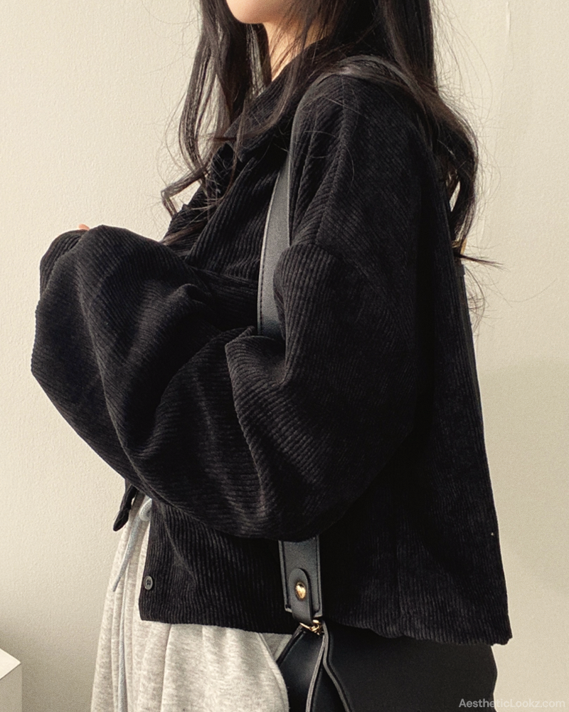 Cropped Corduroy Jacket