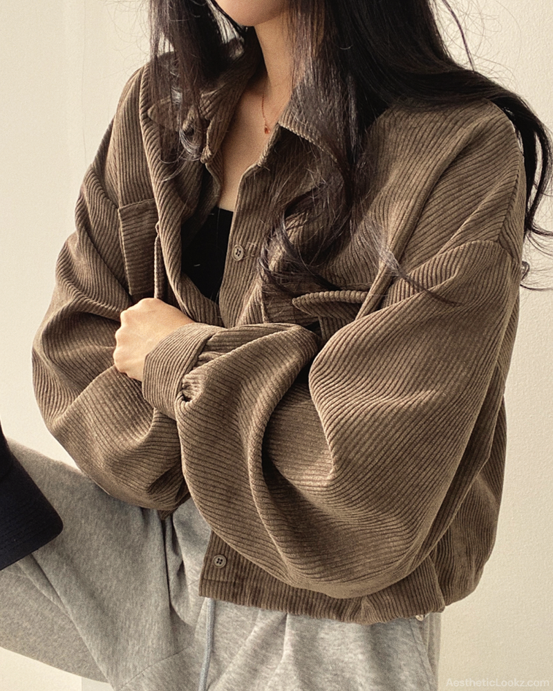 Cropped Corduroy Jacket