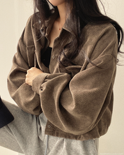 Cropped Corduroy Jacket