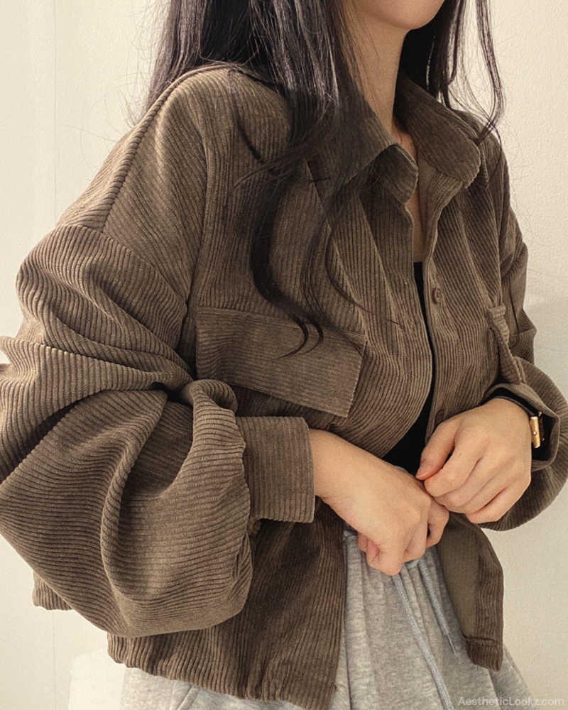 Cropped Corduroy Jacket