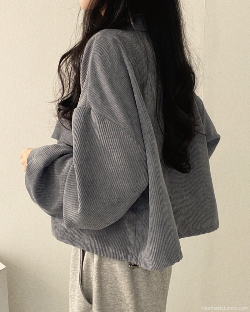 Cropped Corduroy Jacket