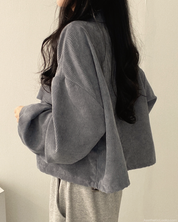 Cropped Corduroy Jacket