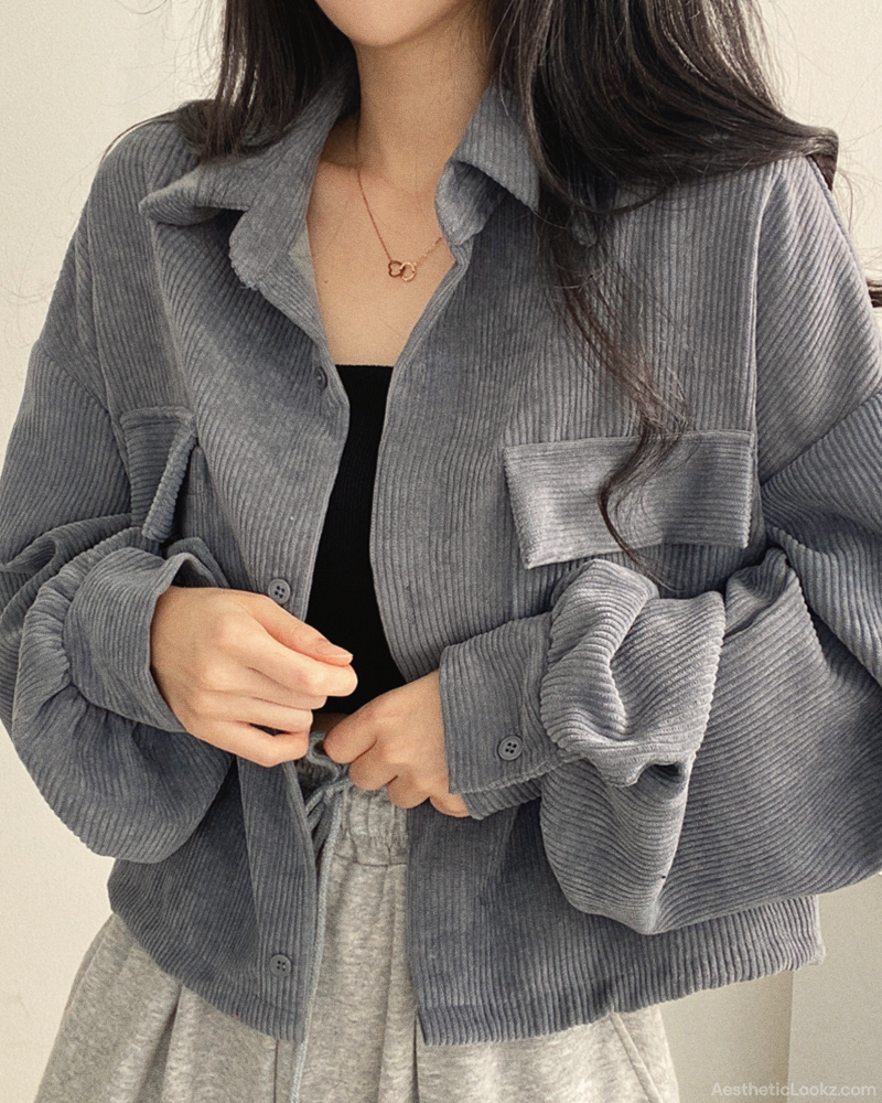 Cropped Corduroy Jacket