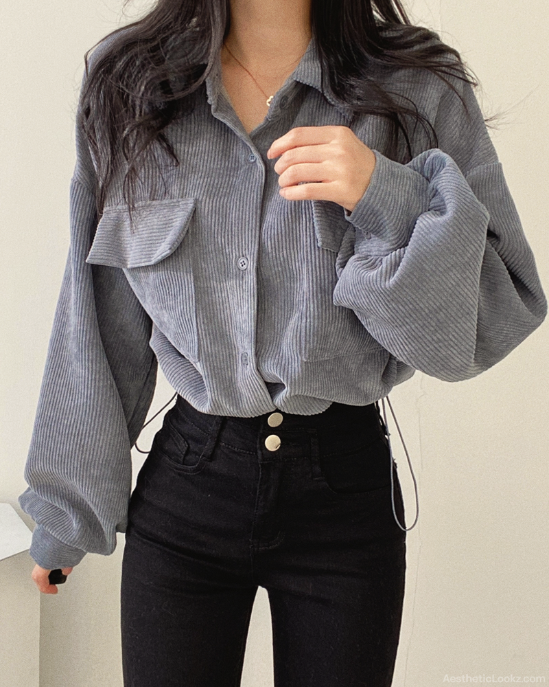 Cropped Corduroy Jacket