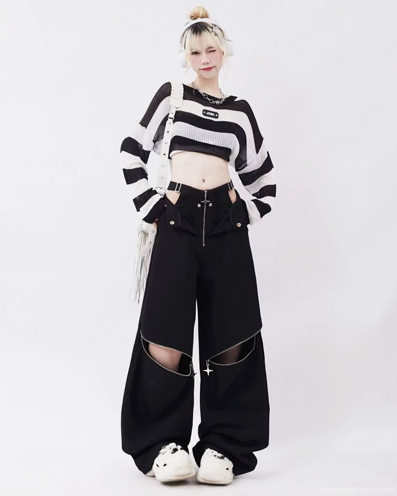 Cut Out Pants