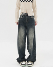 Dark Wash Wide Leg Jeans