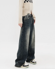 Dark Wash Wide Leg Jeans