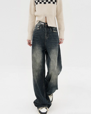Dark Wash Wide Leg Jeans