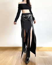 Double Slit Maxi Skirt