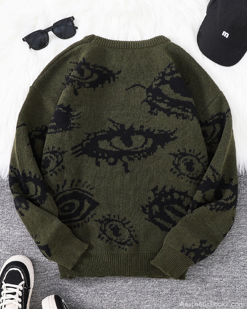 Eye Pattern Sweater