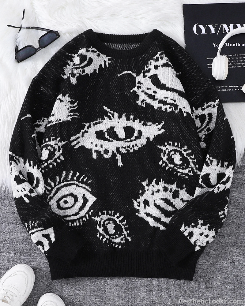 Eye Pattern Sweater
