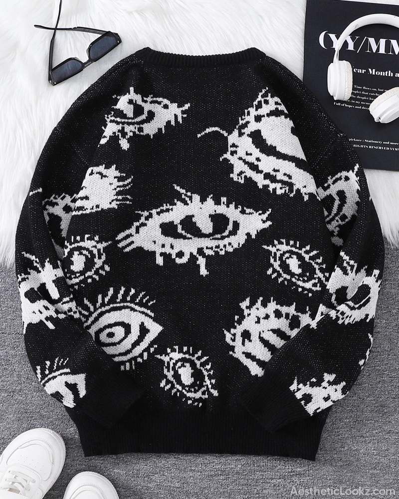 Eye Pattern Sweater