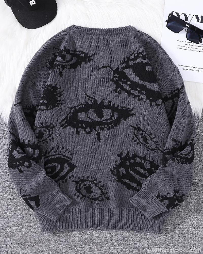 Eye Pattern Sweater
