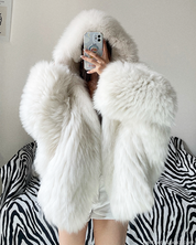 Faux Fur Hooded Jacket