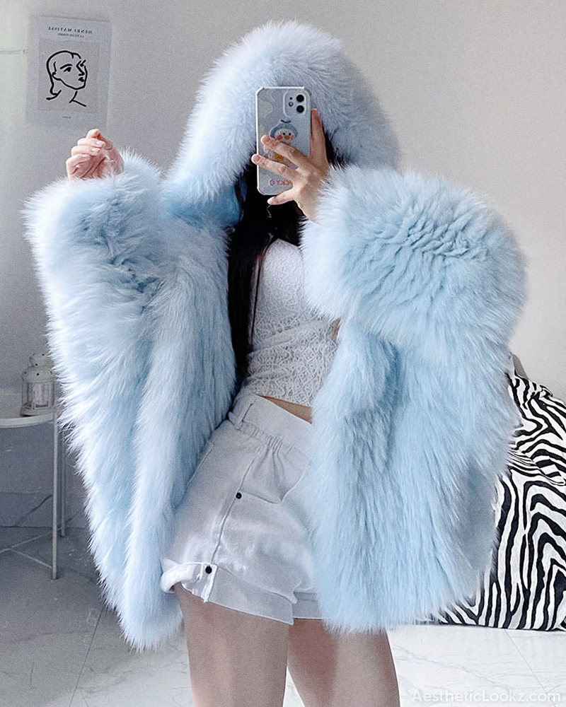 Faux Fur Hooded Jacket