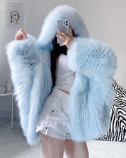 Faux Fur Hooded Jacket