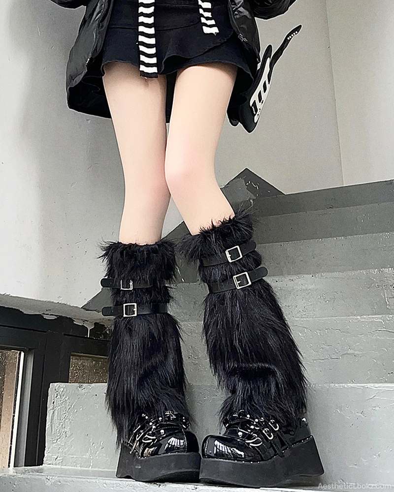 Faux Fur Leg Warmers
