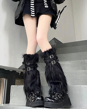 Faux Fur Leg Warmers