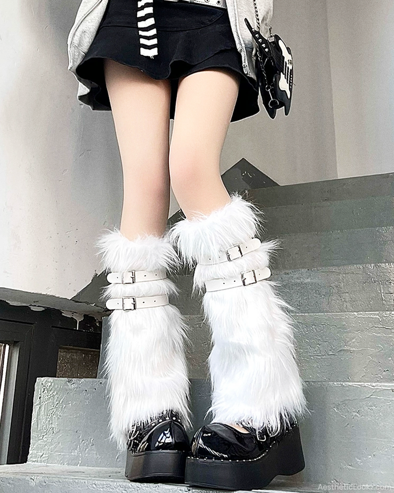Faux Fur Leg Warmers