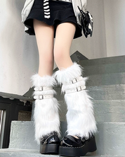 Faux Fur Leg Warmers