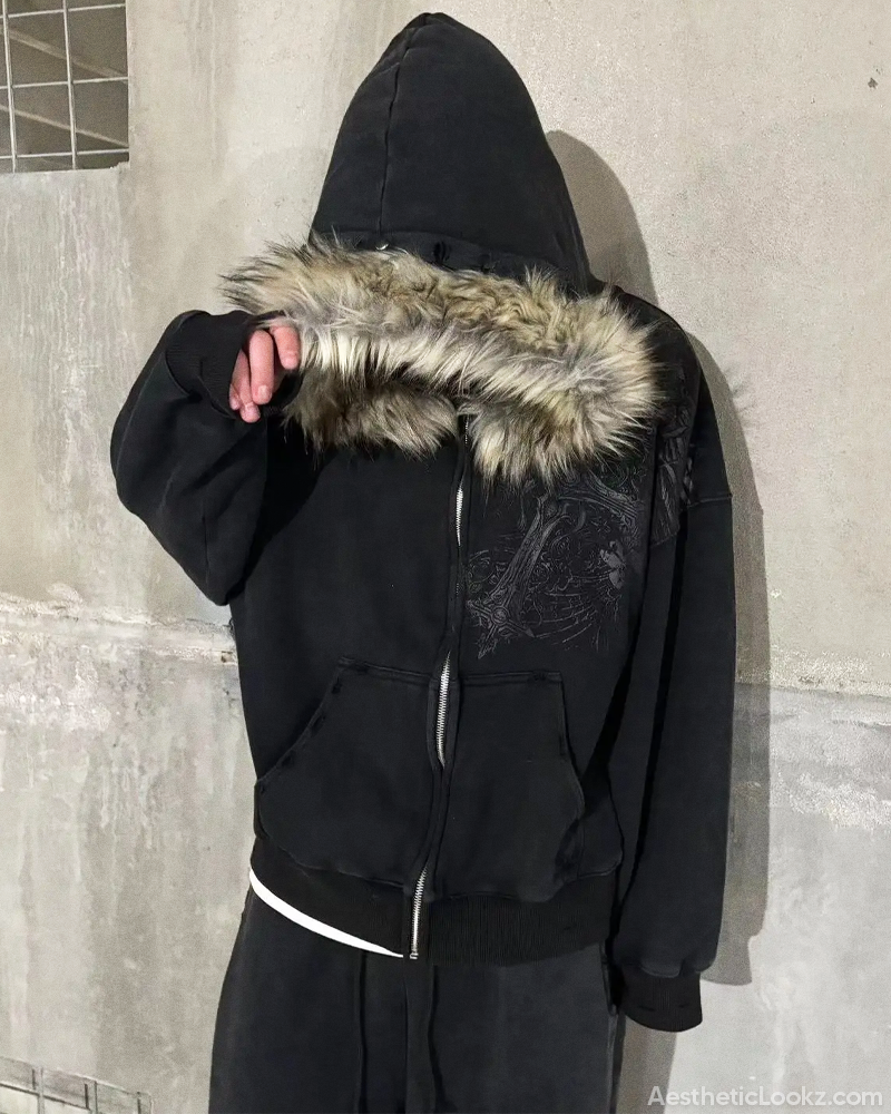 Fur Hood Hoodie