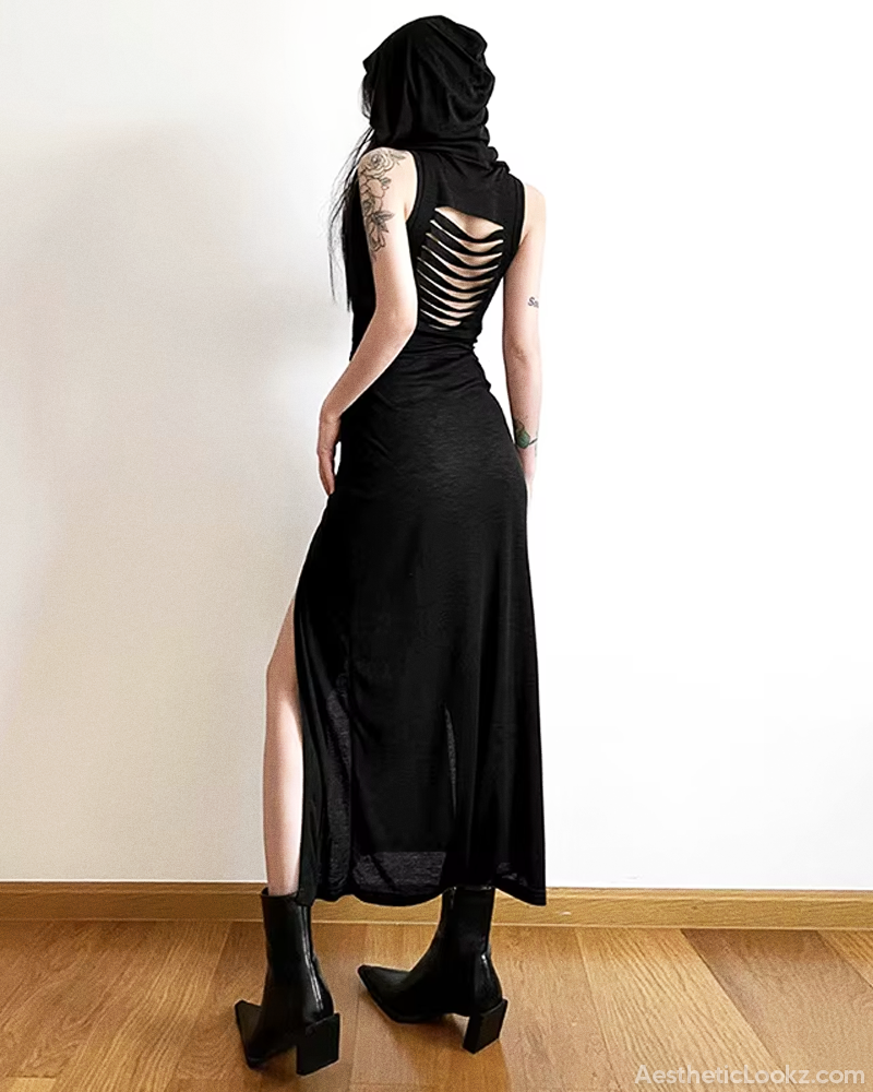 Goth Hooded Dress