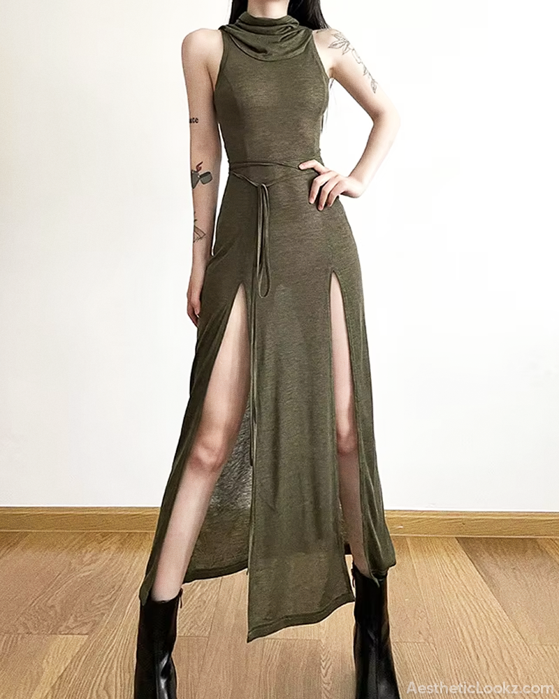 Goth Hooded Dress