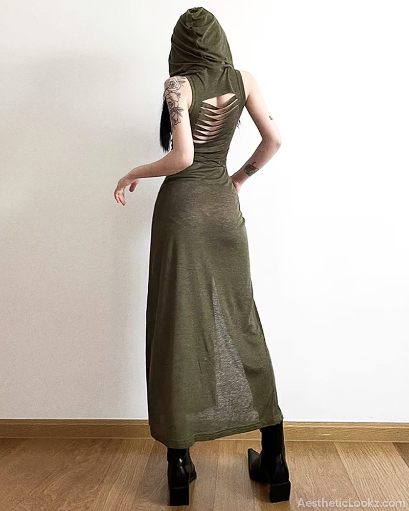 Goth Hooded Dress