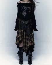 Grunge Plaid Skirt