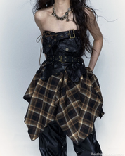 Grunge Plaid Skirt